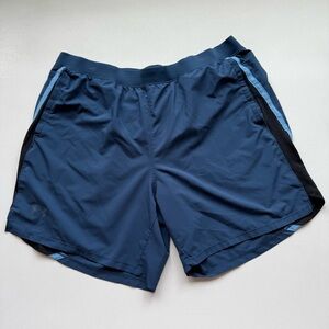 Under Armour Running Shorts Built in Breifs Drawstring Waistband Mens Size XXL